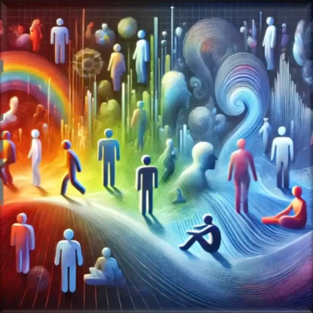 Menschen im Autismus-Spektrum – Illustration zum Kurs UK bei Autismus